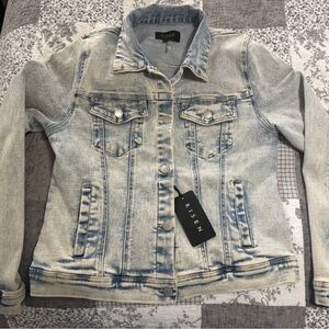 Risen Light Blue Denim Jacket New Large